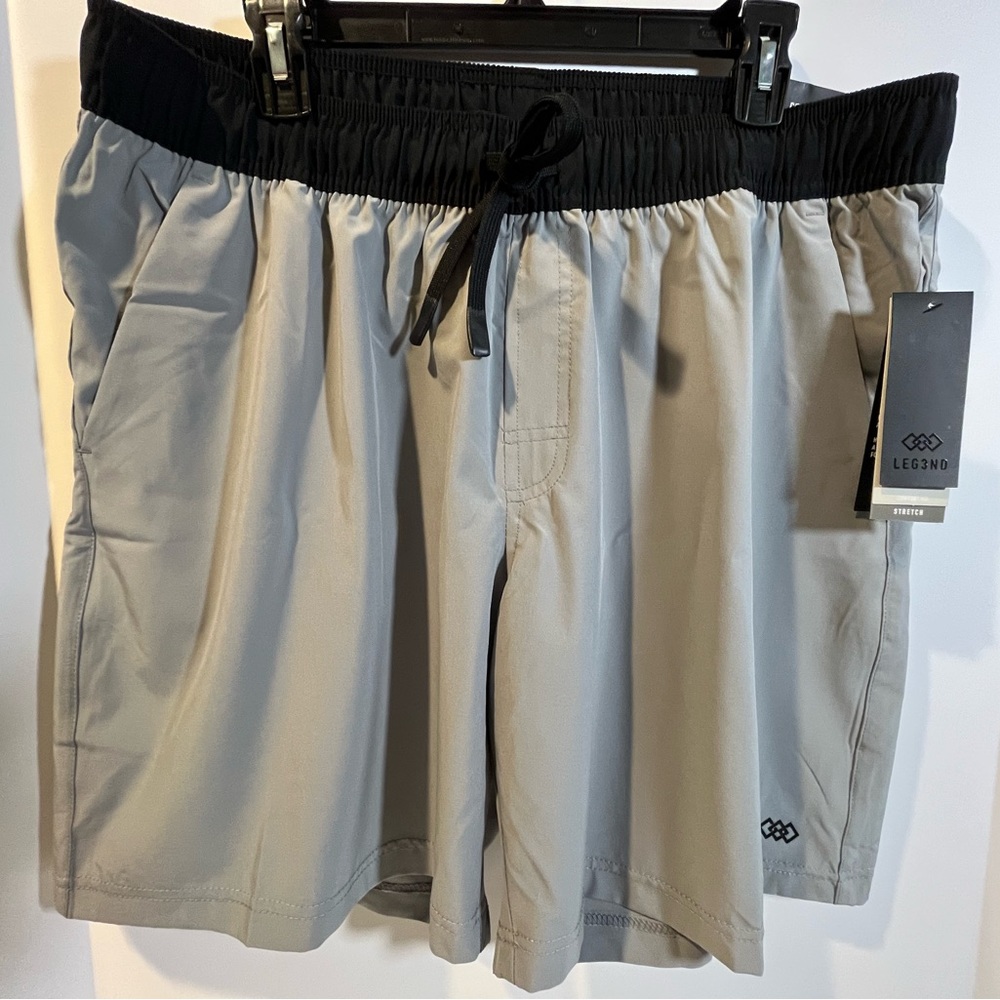 LEG3ND Light Weight 4way Stretch Moisture Wicking Active Shorts - XL